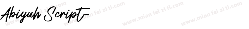 Abiyah Script字体转换